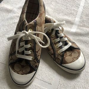 Coach tan sneakers